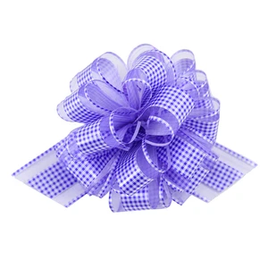 Organza Pull Bows Easy Pull Ribbon Bows Gift Wrapping Ornament for Wedding Christmas Birthday Party Decoration