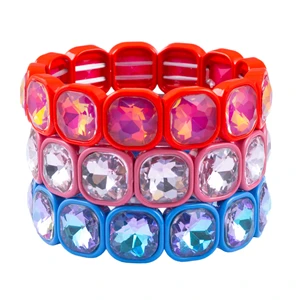 Unisex Crystal Diamond Bracelet Fashionable Bangle for Weddings Parties Couple Friendship Trendy Wedding Party Gift