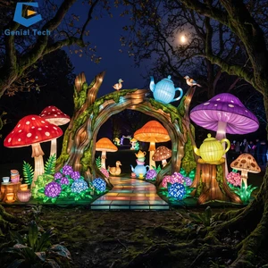 Immersive Mushroom Gate Lantern Festival Projects with Turnkey Light Solutions for Theme Parks and Outdoor Attractions