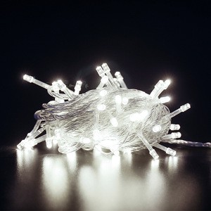 Outdoor Commercial Christmas LED String Lights Waterproof Copper Wire Cool White with PVC Body for Holiday Lighting