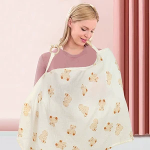Cross-Border Nursing Scarf Breathable Pure Cotton Breast-Feeding Cover Anti-Exposure Modesty One Size Fits All Printed Outing