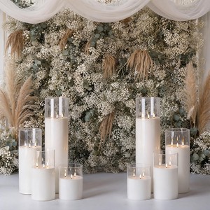 Matti's Centre Pieces Wedding Event Decor Decoration Table Light Flowers And Led Candle