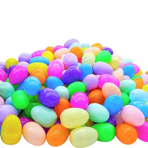 Wholesale DIY Easter Eggs Decorating Kit Empty Plastic Easter Eggs 6 Bright Colors Cheap Price Large Plastic Fillable Easter Egg