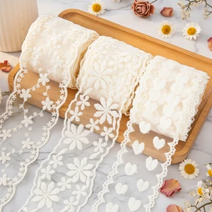 Custom Floral Vintage Lace Ribbon For Gift Wrapping & Bridal Bouquets 5 Yards/roll