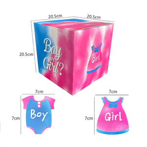 Gender Reveal Boys and Girls Party Atmosphere Game Props Guess Men and Women Newborn Baby Party Supplies