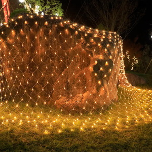 Factory Direct LED Fairy Twinkle 8-Mode PVC Bush Mesh IP65 3500K Warm White 1.5M*1.5M Garden Party Christmas Tree Lights