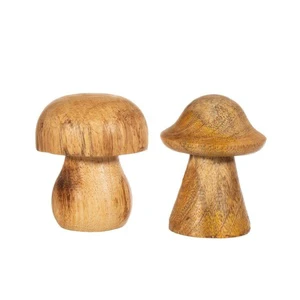 Customized Eco-Friendly Wood Mushroom Tree Stand Ornament