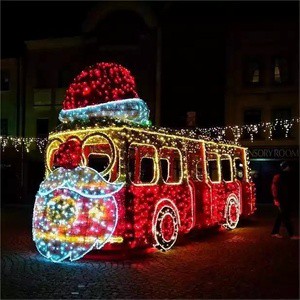 Large Christmas Decorative LED 3D Motif Lights For Shopping Mall Christmas Outdoor Decorations