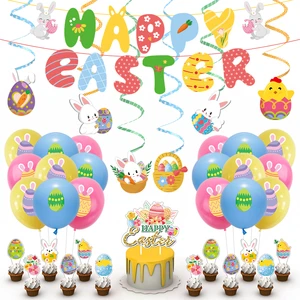 Mini Modern Easter Bunny Family DIY Table Decoration Honeycomb Garden Party Easter Egg Easter Party Decoration