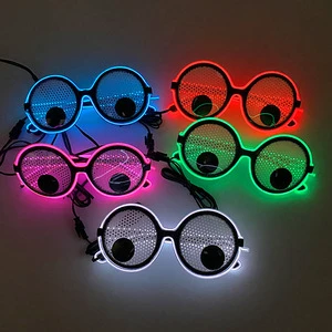 Rotatable LED Light-Up Decorative Glasses for Party Birthday Fun Cool Props