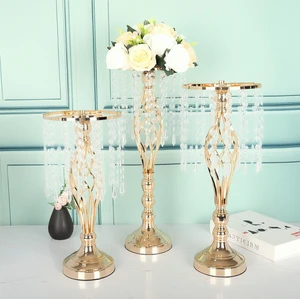 Modern High Quality Gold Metal Wedding Flower Stands Vases Centerpieces Decorations for Home Table Use Wedding Decoration