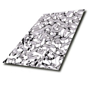 China Rose Gold Stainless Steel Decorative Water Ripples Sheet Freely Sample Here Embossed Stainless Steel Sheet Color Sheet