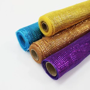 Metallic Christmas Mesh Ribbons 21
