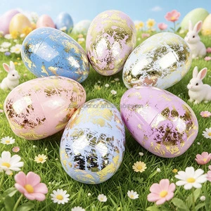 Plastic Gilded Technology Easter Egg Factory Wholesale