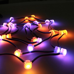Christmas Lights Outdoor Waterproof Decorative Light String 20mm APA102C SMD5050 DC5v RGB Magic Color Fairy Light String