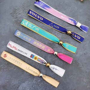 Factory Supply Accept Customized Color Party Fabric Bracelet Gift Fashion Wristbands