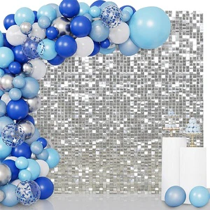 KLS Factory Gold Shimmer Wall Backdrop Sequin Panel Backdrop Backdrop Stand for Wedding Events Sequin Panels Shimmer Wall