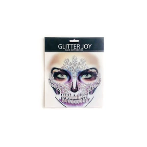 Maquillaje De Gema Festival Halloween Face Jewel Rhinestone With Gem Skull Teeth Tattoo Sticker for Carnival Makeup Body Art