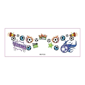 Soccer Fan Face Paint and Temporary Tattoo Stickers Set for Soccer Fans for Game Day Celebration Party Favors Goodie Bag Fillers