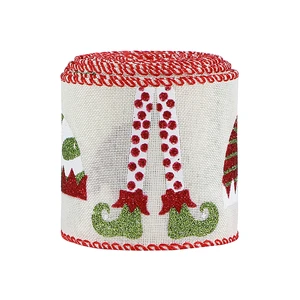 OEM Hight Quality Personalized Ribbon Christmas Decoration Burlap Ribbon MSD Organza Ribbon Roll Jacquard Ribbon