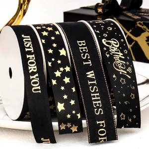 CSFY Custom/wholesale Merry Christmas Ribbon Design Ribbon logo Wedding Party Decoration for Wrapping Box Gift Flowers Cake