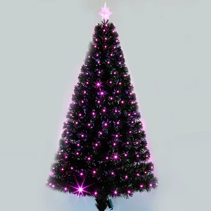 Artificial Christmas Tree PVC 6-Foot Green All-Pink Light Fiber Indoor Shopping Mall Decoration Venue Scenery