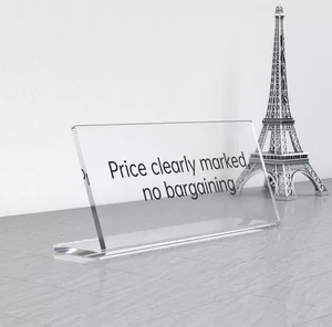 Acrylic Custom Table Number Card Merchant QR Code Display Card Scan Code Payment Prompt Card