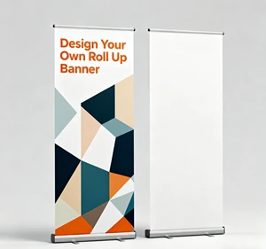 Promotional Sale Portable Retractable Aluminum Roll Up Banner Stand With Printed Display