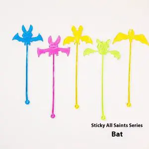 Jincan 2026 Tiktok Special Gifts Halloween Sticky Sticky Ghost Hand Pumpkin Ghost Bat Spider Web Tpr Soft Glue Prank Funny Toy