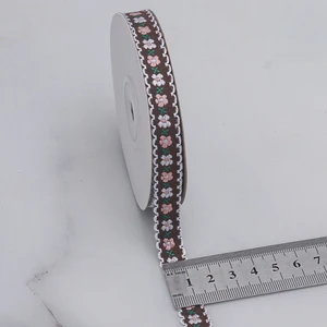 Wholesale 1cm Ribbon Festival Decorative Merry Christmas Ribbon for Garment Handmade DIY Materials