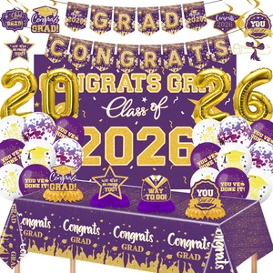 6 Pieces New Style Graduation Party Theme Festival Party Decorations Props Set for Outdoor