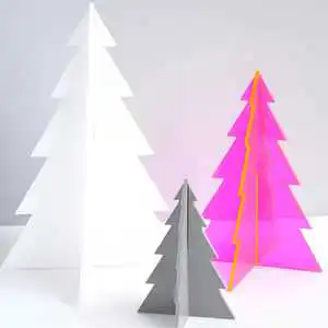 Factory Custom Wholesale for Christmas Decorations & Festive Gatherings Acrylic Christmas Tree Display Stand