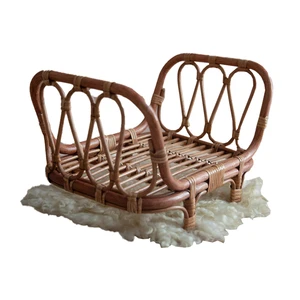 European-style Iron Photography Texture Props Photo Shoot Props Cot for Baby