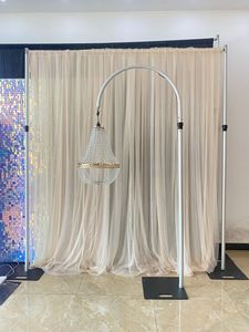 Customizable Aluminum Alloy Height-Adjustable Wedding Aisle Light Stand / Wedding Event Prop Backdrop Stand