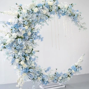 Wedding Background Decoration Moon Arch Floriculture Stage Photography Background Props Simulation Floriculture