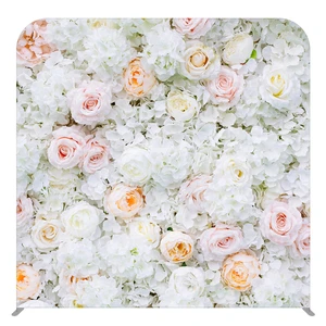 Custom Printed 8*8 ft Photo Booth Wedding Backdrop Stand Tension Fabric Display Backdrop