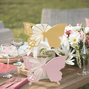 CH1109 Customizable Acrylic Butterfly Personalized Laser Engraved Party Favor for Birthdays Weddings Other Celebrations