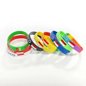 Wholesale Fashion Colorful Bracelets Personalized Silicone Music Festival Rubber Wristband Promotion Concert PVC Wrist Band