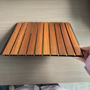 Luxury Modern Art PVC Ceiling Panel Striped Suspended False Ceiling Lobby Corridor Villa High-End Interior Decoration