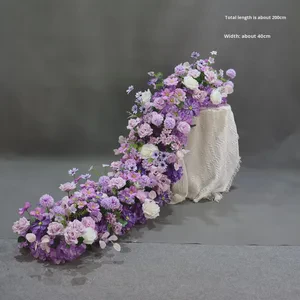 Western-Style Wedding Table Display New Long Table Arrangement Floral Theme Decoration Wedding Centerpieces Table Decorations
