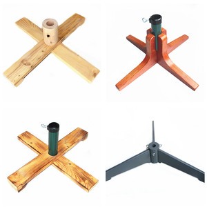 Handmade Solid Wood Christmas Tree Stand for Real Trees Large Display Stand with Modern Simple Design Christmas Decorations
