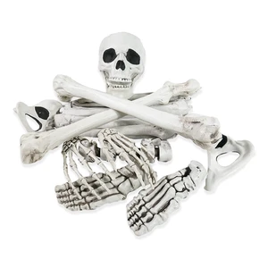 Customized Wholesale Cheap Scary Halloween Accessories Decoration Props Haunted House Life Size Animated Halloween Skeletons