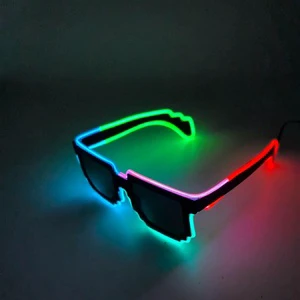 Hot Sale Luminous Led Glasses Creative Party Led Light up Glasses for Party Supplies New Year Hat Back to School