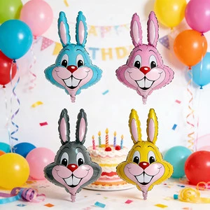 Easter Bunny Foil Balloons Egg Chick Festival Decor Party Supplies Cross-border Wholesale Easter Party Decoration Cartoon
