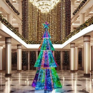 Prismatic Christmas Tree Led Lights Christmas Decoration Lamps for Xmas Party Outdoor Wedding Decoration