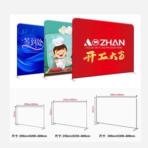 Custom 8ft Party Straight Backdrop 10ft Portable Advertising Pop up Display Banner Stand Wedding Event Backdrop Banner