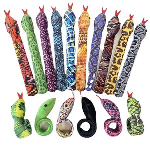 Wholesale Fabric Snake Slap Bracelets Wristbands for Halloween Scary Prank Party Favors Snake Bracelets