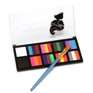 10 Colors Water-Based Rainbow Split Cake Face Body Painting Palette Makeup for Halloween Cosplay Parties