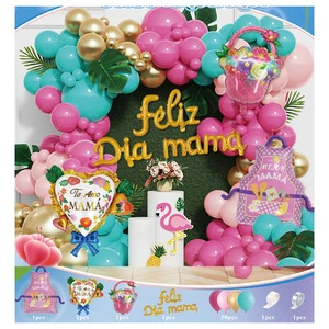 Colorful Party Backdrop New Balloon Party Set Decoration for Father's Day Mother's Day