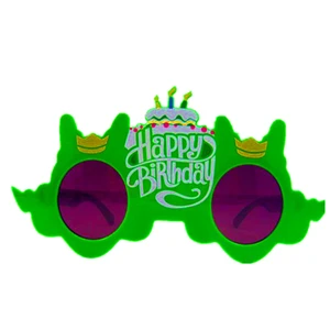 廉价批发新奇搞笑生日快乐派对服装塑料太阳镜HPC-0667